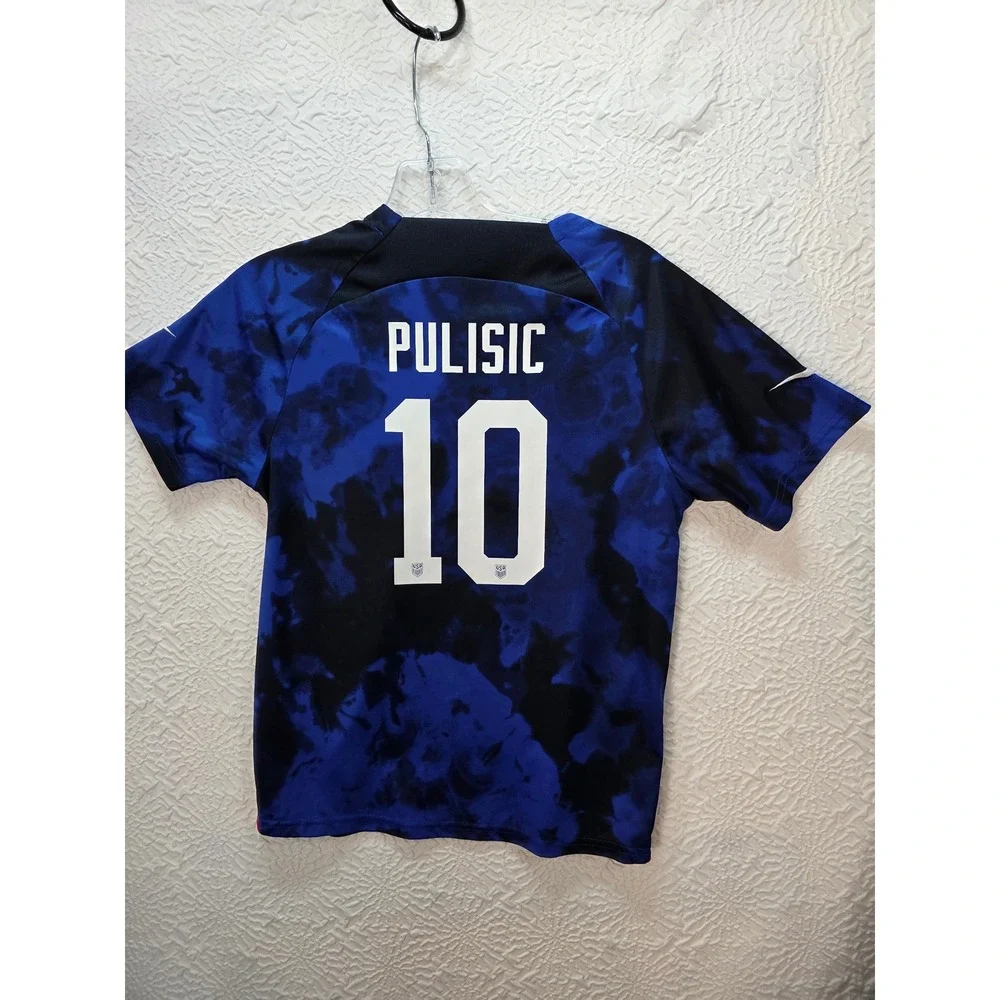 Nike USMNT 2022 World Cup Away Youth Jersey 4T-5T Blue Pulisic 10 Soccer Kit